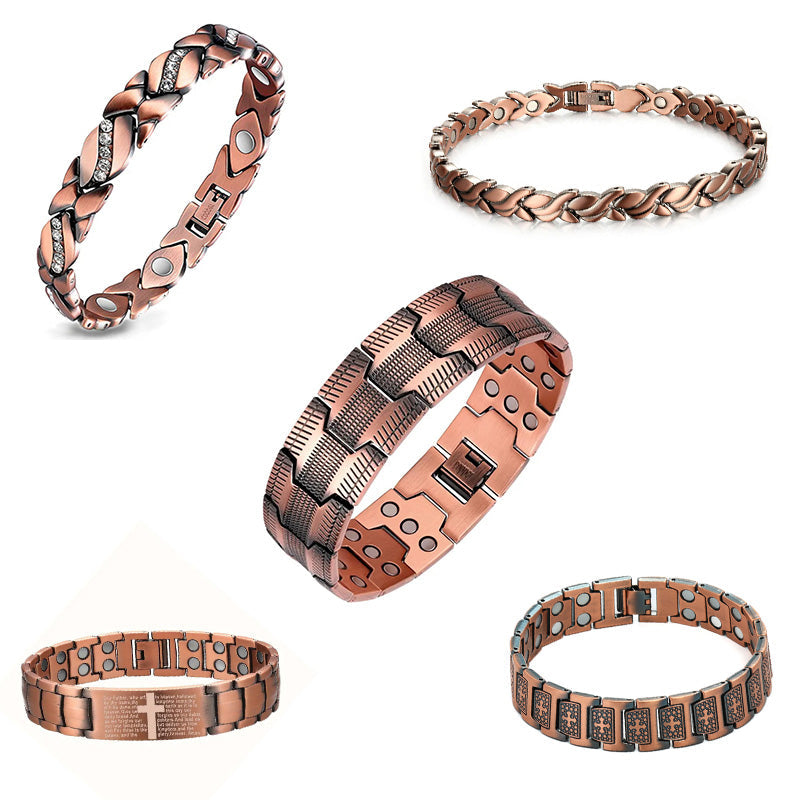 Copper magnetic bracelet--Relieve fatigue and promote blood circulation
