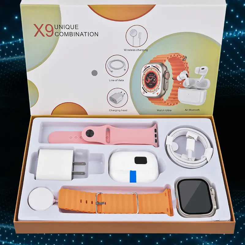 6-in-1 Smartwatch & Bluetooth Accessory Kit