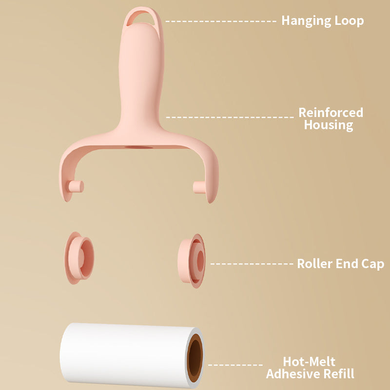QIAWI™ Lint Roller, Portable Mini Lint Remover for Clothes, Reusable & Easy Tear Design