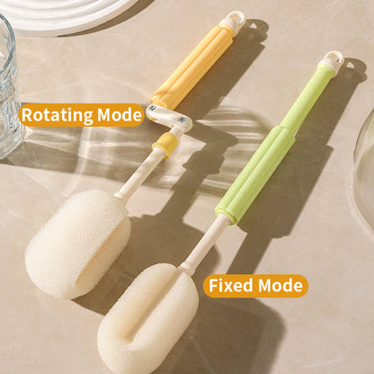 QIAWI™ Rotating Cup Brush, Includes Straw Brush for Water Bottles, Mugs, Wine Glasses