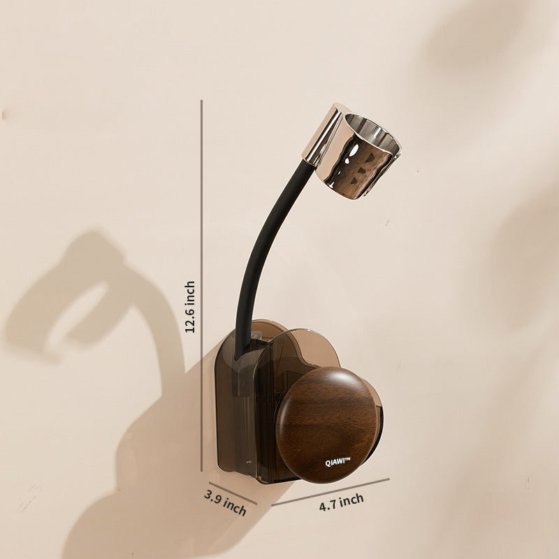 QIAWI™ Hands-Free Hair Dryer Holder, 2-Compartments & Cord Organizer