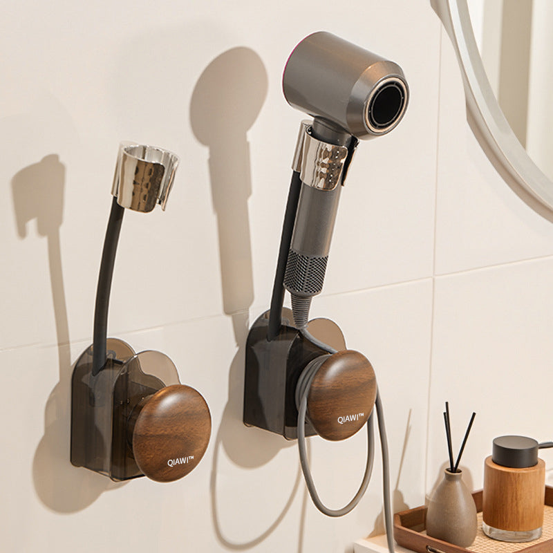 QIAWI™ Hands-Free Hair Dryer Holder, 2-Compartments & Cord Organizer
