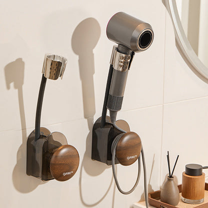 QIAWI™ Hands-Free Hair Dryer Holder, 2-Compartments & Cord Organizer