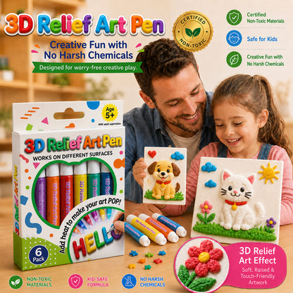 🦄👗Save66% by ordering today丨Smartorig® 3D Relief Art Pen – Turn Flat Drawings Into Touchable 3D Art🪄