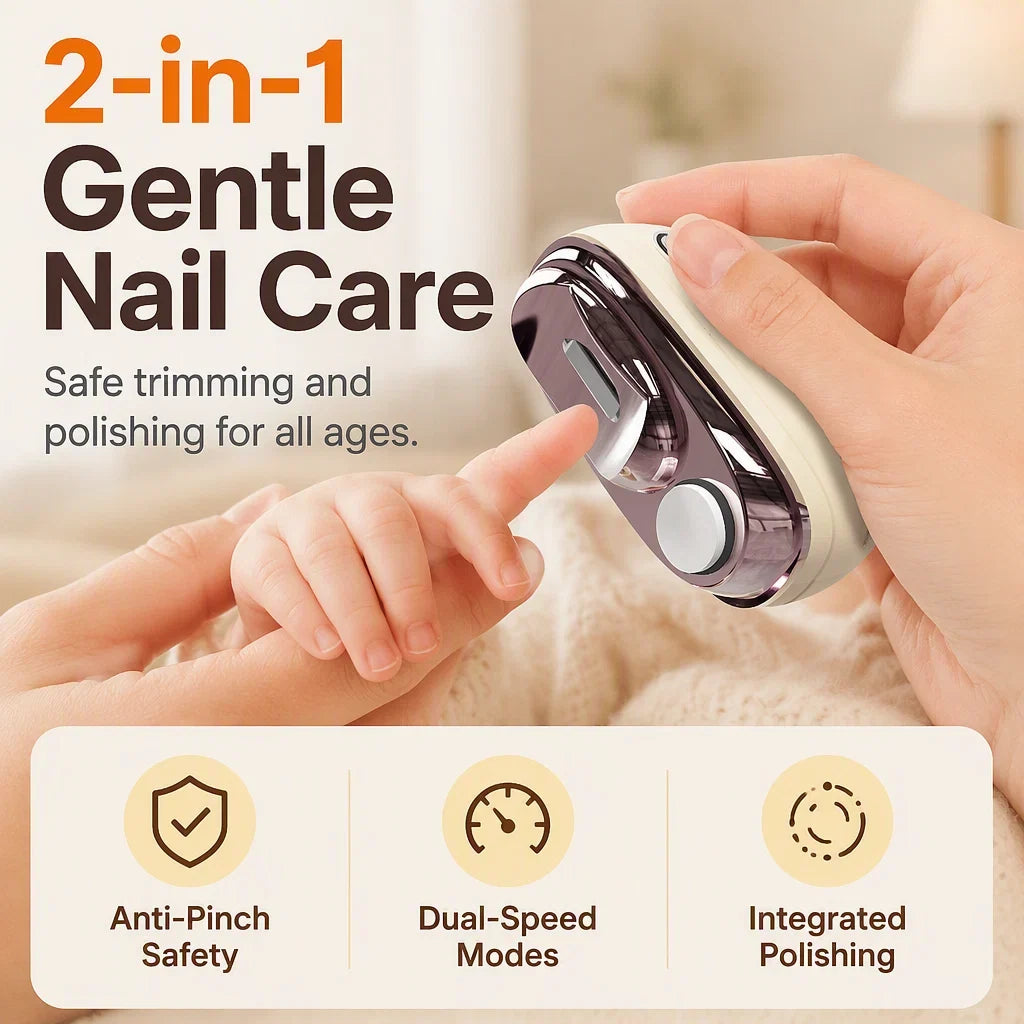 💅 2-in-1 Electric Nail Clipper & Smoother 🌟