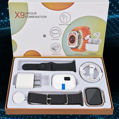 6-in-1 Smartwatch & Bluetooth Accessory Kit