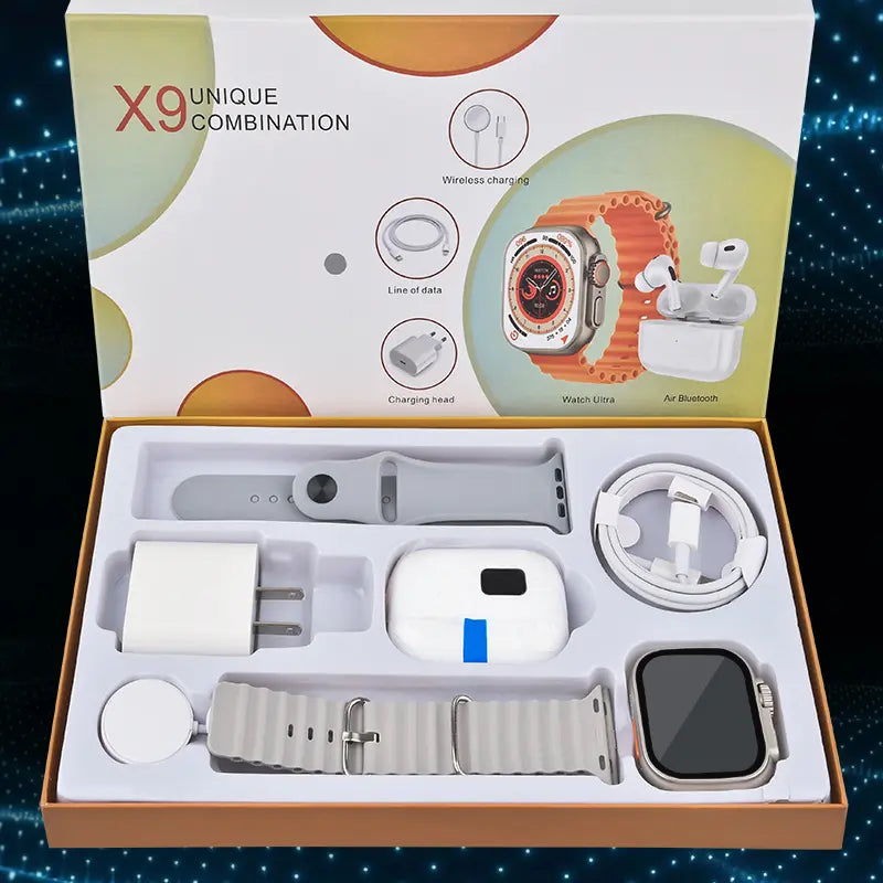 6-in-1 Smartwatch & Bluetooth Accessory Kit