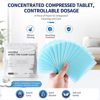 Multiple Effect The Floor Clean Tablets for Mopping, Quick Shine Cleaner