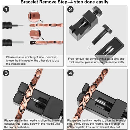 Copper magnetic bracelet--Relieve fatigue and promote blood circulation