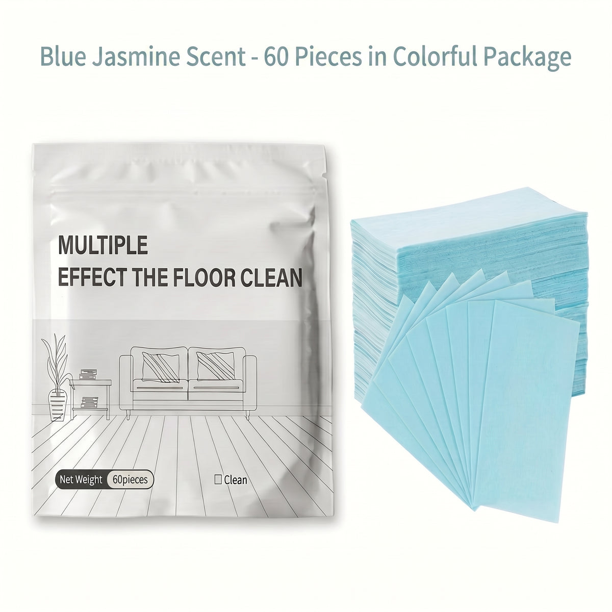 Multi-Effect Dissolvable Floor Cleaning Sheets – Streak-Free Shine for All Floors