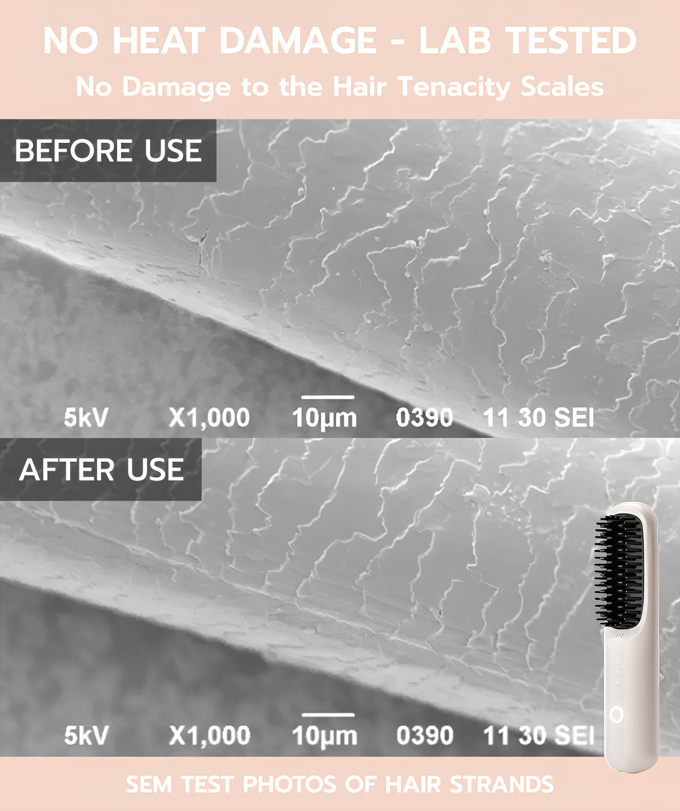 NESLEMY™Heatless Hair Brush: Salon-Level Style in Minutes, Zero Damage