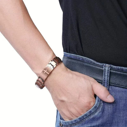 Copper magnetic bracelet--Relieve fatigue and promote blood circulation