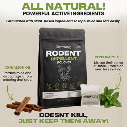 Smartorig® Natural Rodent Repellent Pouches