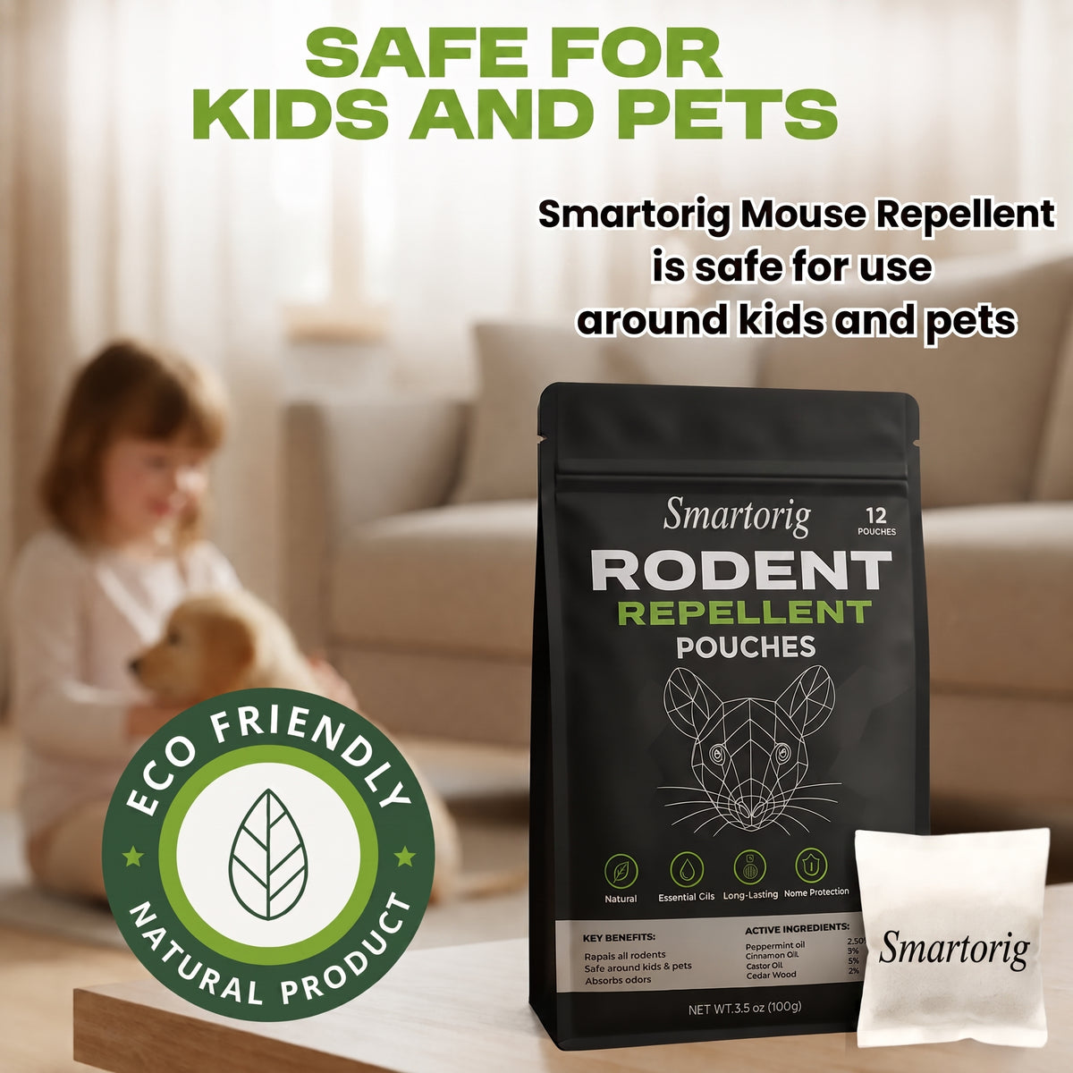 Smartorig® Natural Rodent Repellent Pouches