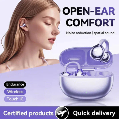 🏆LAST DAY SALE 50% OFF⏰Lightweight Open Ear Clip Bluetooth Headphones