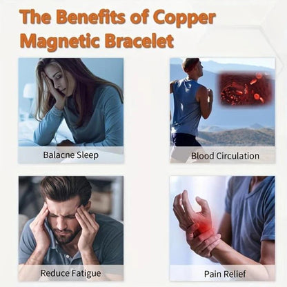 Copper magnetic bracelet--Relieve fatigue and promote blood circulation